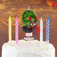 Paw Patrol 5支汪汪队主题数字蜡烛，1支数字蜡烛和4支柱状蜡烛，蛋糕装饰，派对闪光创意生日蜡烛，适用于各种节日装饰 - 彩色 - 查看 18