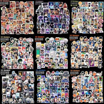 40pcs Anime Sticker Collection - My Hero, Solo Leveling, Toilet-Bound Hanako-Kun, Blue Lock, Haikyuu, HUNTER, DIY Personalized Anime Merchandise Gift For Friends Birthday, Decorative Stickers, Collectible, Valentine's Day Gift