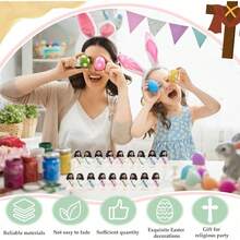 50 Pcs Unisex Mini Jesus Statues Macaron Tone Resin Figurines Cute Religious Decor For Home Church Easter Sunday School Celebration Party Favor Gift Collection Spiritual Inspiration - Macaron Colors - 查看 7