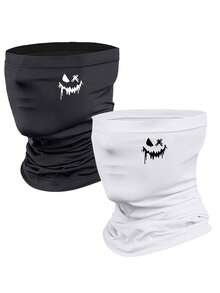 3个/1个/2个拉法帽面罩，男女通用滑雪面罩，防紫外线防风围巾，适用于摩托车、单板滑雪和自行车骑行