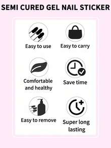 20pcs Romantic Pink Ombre Heart Glitter Gel Nail Stickers, Soft Pink Gradient Sparkle With Heart Design, Long-Lasting, Requires UV Light, Easy To Apply And Remove, Suitable For Women And Girls For Commute, Valentine's Date, And DIY Nail Art - Baby Pink - View 12