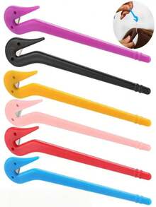 4/5/6pcs Girls One-Time Hair Tie Remover, Non-Damaging Anti-Pulling Disposable Hair Ties Cutter - Multicolor - View 2