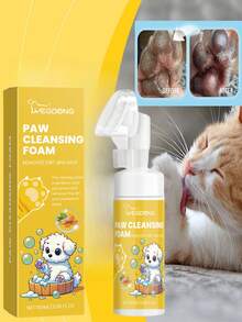 100ml Pet Paw Cleansing Foam, Deep Cleaning And Moisturizing For Dog And Cat Paws, Random Delivery Of 2 Packages - Multicolor - View 4