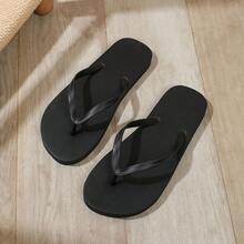 26 Casual Flip Flops, Suitable For Beach, Vacation, Daily Wear, Valentine's Day, Girlfriend Getaway. Beach Slippers - Black - View 7