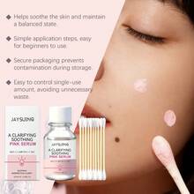 Jaysuing 净颜舒缓粉色精华液（含棉签） - 面部护肤精华液，具有净颜、舒缓和改善瑕疵的功效，日常面部精华液 - 彩色 - 查看 8