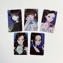 5pcs Cards, SPAGHETTI Collectible Cards, High-Quality Collectible Cards That Can Be Stored In Card Bags, Wallets, Backpacks, And Other Bags. They Can Also Be Used As Decorations, Beautiful Desktop Decorations, And Gifts For Friends - Multicolor - View 6