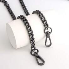 Metal Flat Chain Strap Wallet Chain Shoulder Bag Strap Replacement Chain Accessory Travel Essentials - Gun color - View 13