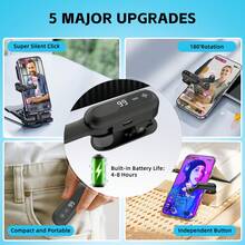 Wireless Auto Clicker,Phone Screen Device Speed Clicker For IPhone For IPad 2026 New Wireless Fast Click Simulation Finger Continuous Click For Live Broadcasts Likes,Game - 黑色 - 查看 7