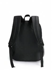 Kids' Fashion Backpack & Lunch Bag Set, Race Car Design, Classic Art Illustration, Adjustable Padded Shoulder Straps, Zipper Closure, Reusable Lunch Box, Suitable For Boys - Racing Car Square Dinner Bag Two-piece Set - View 8