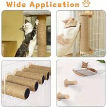1pc M8 Cat Scratching Post For Cat Tree Tower DIY Cat Climbing Frame Replacement Post Sisal Rope Entangle Kitten Toy Scratch Furniture - 1 Piece 40 X 8 cm - View 6