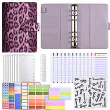 1pc Cute Leopard Print PU Leather A6 Budget Planner, Ideal For Valentine's Day, Year-End Gifts, And Daily Financial Management - A6 - View 6