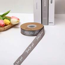 1 cuộn ruy băng polyester nhiều màu sắc, dài 30m, rộng 25mm, in chữ "JUST FOR YOU", đa năng dùng cho bó hoa, gói quà, trang trí. - Nhiều màu - Xem 13