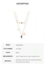 Swarovski 施华洛世奇 Symbolica 撞色女士星月项链套装 5273290 - 5273290 黑色 - 查看 6
