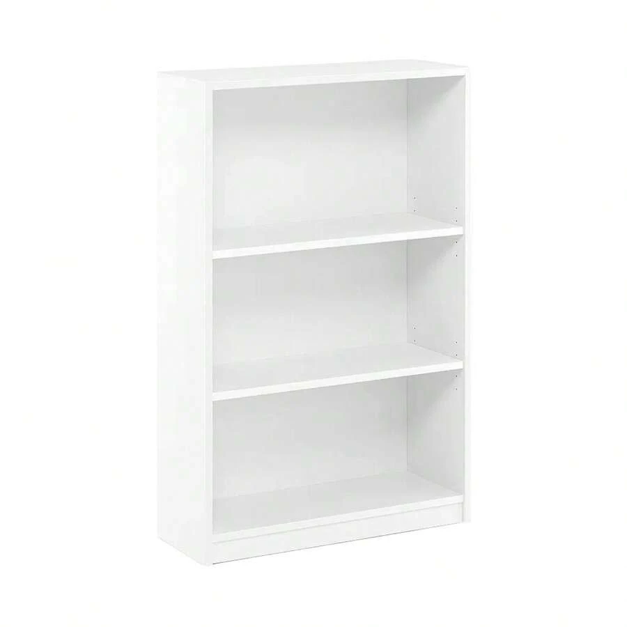 WALPLUS Simply Home 3 Tier Adjustable Shelf Bookcase Versatile Storage Shelf For Books Decor And More White - 白色 - 查看 1