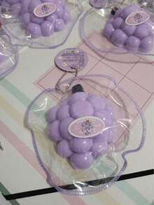 Novelty Realistic Grape Squeeze Stress Relief Toy, Squeezing Squishy Fruit Decoration Ornament, Suitable For Various Festivals