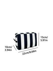 YAGESI 大容量条纹化妆包，适合日常旅行 - 彩色 - 查看 11