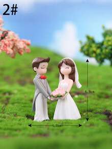 两件套甜蜜花束迷你情侣摆件，适合打造浪漫主题微景观，可摆放在卧室梳妆台、客厅展示架、办公桌等处，是家居装饰的甜蜜元素。愿这对花束情侣为您的生活带来彼此的温柔，充满柔和的烟火和甜蜜的爱情好运，让每个角落都弥漫着共同追求幸福的温暖。 - 彩色 - 查看 6