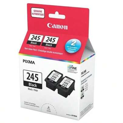 PG-245 Black Ink Twin Pack – High-Definition Pigment Ink Cartridges For Professional-Quality Printing