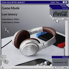 Coca Cola 可口可乐 T66 复古蓝牙耳机 V6.0 无线耳塞式头戴耳机带麦克风 - 均碼 - 查看 7