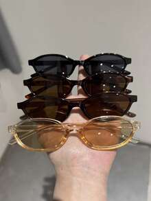 4pcs Black Champagne Leopard Print Dark Tea