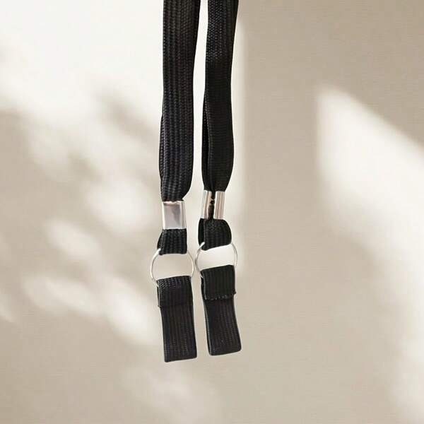 1pc Adjustable, Durable Black Wrist Strap Accessory (Fits Most Canes/Walking Sticks). It Features An Anti-Slip Design (To Secure The Cane To Your Wrist) And Is Made Of Sturdy Woven Material (For Long-Term Use).