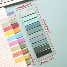 1包200张透明便利贴，学生阅读索引贴纸，办公指示贴纸，文件提醒贴纸，书签，索引提示，学校文具 - 彩色 - 查看 15