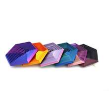 3D Printed Hexagon Stress Relief Toy - Anti-Anxiety Decompression Magical Optical Illusion Design, Durable PLA Plastic Material, Vibrant Colors, Suitable For Office Workers & Adults, Desktop Decor & Mindful Gift, High-Quality Elastic Geometric Shape 3D Printing - Multicolor - View 4
