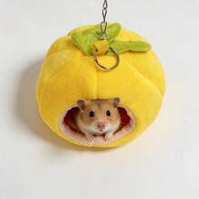 Hamster Cotton Nest, Pet Warm Winter Supplies, Hibernation Sleeping Bag House, Gerbil Cage, Mouse Nest - Yellow - View 4