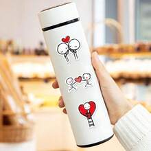 A Set Of 50 Fun Heart - Themed Stickers, Featuring Matte Finish And Simple Stick - Figure Designs With Heart Elements. These Adorable Heart - Shaped Stickers Radiate A Cheerful Atmosphere, Highlighted By Whimsical Heart Patterns And Colorful Clover Motifs. They Are Perfect For Decorating Laptops, Mobile Phones, Guitars, Water Bottles, Cars, Tablets, Suitcases And Musical Instruments - An Ideal Choice As Party Favors. - Multicolor - View 10