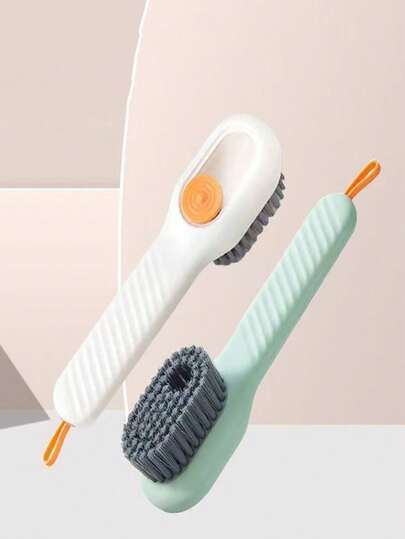 2 st skoborstar, set med grytborstar, dubbelsidig skoborste för badrum, mjuk borste, fäller inte fläckar