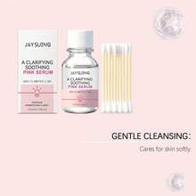 Jaysuing 净颜舒缓粉色精华液（含棉签） - 面部护肤精华液，具有净颜、舒缓和改善瑕疵的功效，日常面部精华液 - 彩色 - 查看 3