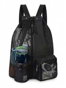 1 Beach Bag, Summer Outdoor Travel Bag, Swimming Equipment Bag, Mesh Backpack, Swimming Harness Pocket Bag, Wet Bag Backpack, Suitable For Swimming Equipment, Fitness, Exercise, Gifts, Backpacks ,Travel Essential Bag - Multicolor - View 13