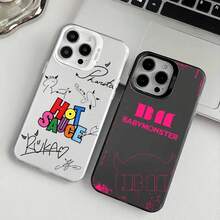 Funda de teléfono B-BABYMONsterS para iPhone 17 16 15 14 13 12 11 Ais/Pro/Max/Plus con botón de metal independiente y galvanoplastia móvil - z2 - Ver 1