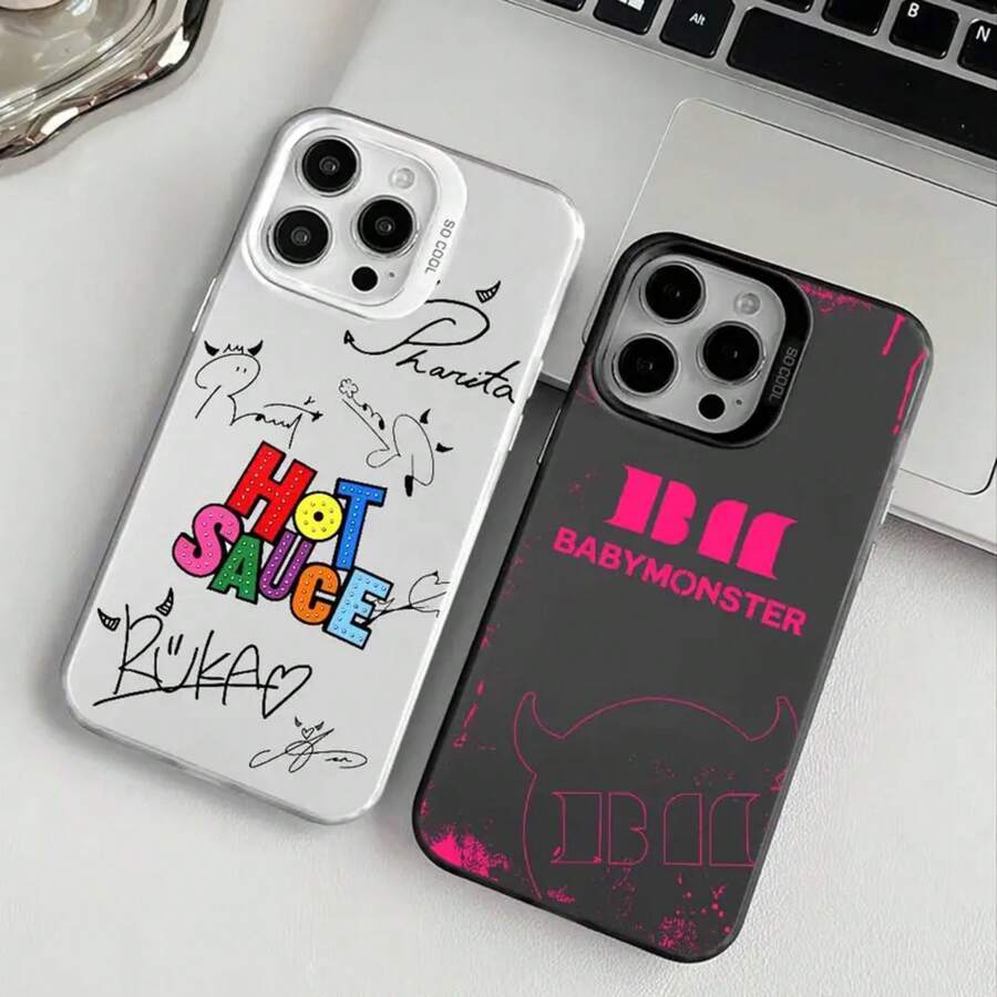 Funda de teléfono B-BABYMONsterS para iPhone 17 16 15 14 13 12 11 Ais/Pro/Max/Plus con botón de metal independiente y galvanoplastia móvil - z2 - Ver 1