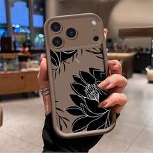 Lotus phone case suitable for  17 16 16E 15 14 13 12 11 Pro Max 17 Air 16 Plu silicone all inclusive protection anti slip and anti fall soft case - SKU2-loto - Ver 1