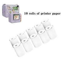 5/10Rolls 57x25 MM Thermal Paper White Photo Camera Instant Print Kids Camera Printing Paper Replacement Accessories Parts - Multicolor - View 2