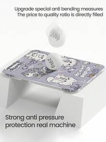 一款可爱的卡通动物猫咪字母蝴蝶结图案双面彩色亚克力透明水晶后盖，防震，适用于iPad 7、8、10代（10.2英寸），内置笔槽，支持睡眠/唤醒功能，是理想的圣诞节和新年礼物。 - 彩色 - 查看 5