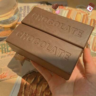 Juguete suave tipo barra de chocolate, juguete antiestrés de rebote lento, regalo perfecto para amigos, interacción, cumpleaños, San Valentín, familia
