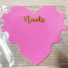 Acrylic Nail Photo Prop, Acrylic Salon Nail Salon Display Card, Heart Shaped Nail Salon Photo Props Plate Nail Salon Supplies, Beauty Salon Decoration, Gift For Nail Artists, Social Media Picture Prop