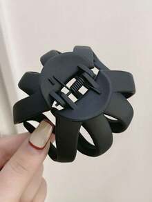 1pc Minimalist Pumpkin Hair Claw Clip, Everyday Hairstyle Accessory, Hair Claw, Versatile Hair Clip, Mother's Day, Back To School, Thanksgiving, New Year, Valentine's Day, Carnival Holiday Gift Hair Accessories Flower Hair Clip - Multicolor - View 7