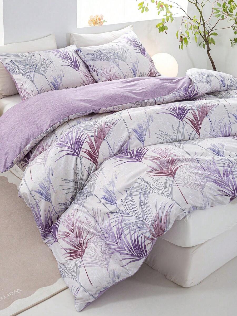 Bộ 3 món ga trải giường họa tiết hoa, được làm từ chất liệu microfiber cao cấp siêu mềm mại và thoáng khí, phù hợp cho mọi mùa, có thể giặt máy, không phai màu, không xù lông, chống co rút, chống nhăn, trang trí phòng ngủ theo phong cách Boho/Farmhouse/Modern Minimalist thời trang, dễ bảo quản, phù hợp với giường cỡ Twin/Full/Queen/King, lý tưởng cho gia đình, ký túc xá, căn hộ, khách sạn, nhà nghỉ cho thuê và làm quà tặng. - Nhiều màu - Xem 1