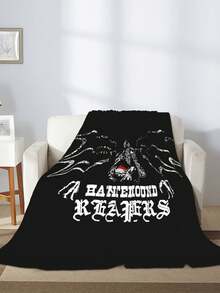 Sematary Haunted Mound Reapers, Haunted Mound Breathable Polyester Blanket, Comfortable All-Year Throw - 黑色 - 查看 4