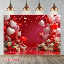 A Valentine's Day Theme Background. A Variety Of Styles Are Suitable For Party Decoration, Family Gathering Photography And Various Occasions, Such As Entrances, Rooms And Festivals. - Multicolor - View 6