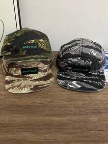 23SS Retro US Style 5-Panel Outdoor Casual Camping Hat, Adjustable Brim Baseball Cap For Skateboarding, Large Size, Brim Length 7cm - A - View 12