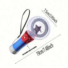 LED旋转灯棒，LED彩色旋转棒，炫彩旋转灯光秀，适用于音乐节、生日派对、婚礼、庆典和特殊场合，创意礼物，适合作为儿童/家人/朋友的生日礼物装饰道具（不含电池）