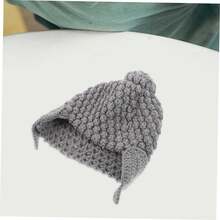 1pc Unisex Handmade Crochet Buddha Costume Funny Hat, Warm Knitted Beanie Earmuffs For Autumn/Winter, Novelty Party - Multicolor - View 5