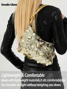 Elegant And Stylish Mini Banquet Shoulder Bag, Sparkling Handbag, Ladies' Bag, Party Clutch-Perfectly Complements Various Events Like Parties, Weddings, Dances, And Dinners. Pairs Beautifully With Holiday Party Dresses, Evening Gowns, And Sequined Skirts. An Elegant Party Handbag And Wedding Shoulder Bag, This Party Clutch Is Designed Specifically For Weddings, Banquets, And Formal Occasions-Making It An Ideal Gift For Women. - 彩色 - 查看 8