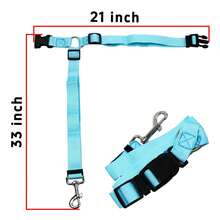 3件套可调节狗狗车载安全牵引绳，宠物牵引绳，车载安全绳，二合一狗狗牵引绳，适合户外使用，可调节尼龙材质狗狗约束车载安全带，经久耐用，360度旋转连接器，易于使用 - 彩色 - 查看 6
