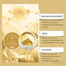 JAYSUING Parches Oculares de Colágeno con Partículas de Oro - 60 unidades.Mascarillas para la cara Tratamiento Intensivo para Reducir Ojeras, Hinchazón y Líneas de Expresión. Hidratación Profunda, Efecto Lifting y Piel Firme. Textura Suave y Adecuada para Todo Tipo de Piel. - Collagen - Ver 6