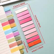 1包200张透明便利贴，学生阅读索引贴纸，办公指示贴纸，文件提醒贴纸，书签，索引提示，学校文具 - 彩色 - 查看 18